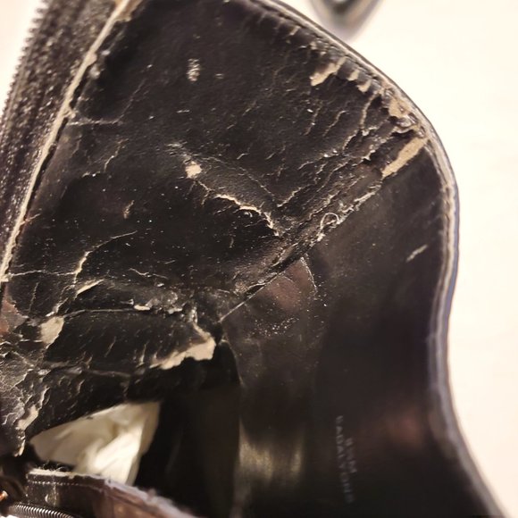 Enzo Angiolini Black Platform Ankle Boots with Silver Accents & Straps Size 8.5 - Picture 12 of 13